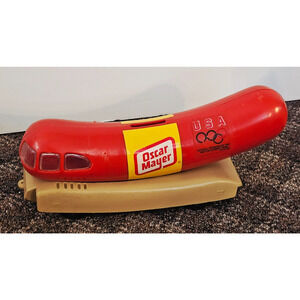 Vintage Oscar Mayer Wienermobile Coin Bank Promotional USA Olympics Sponsors Toy